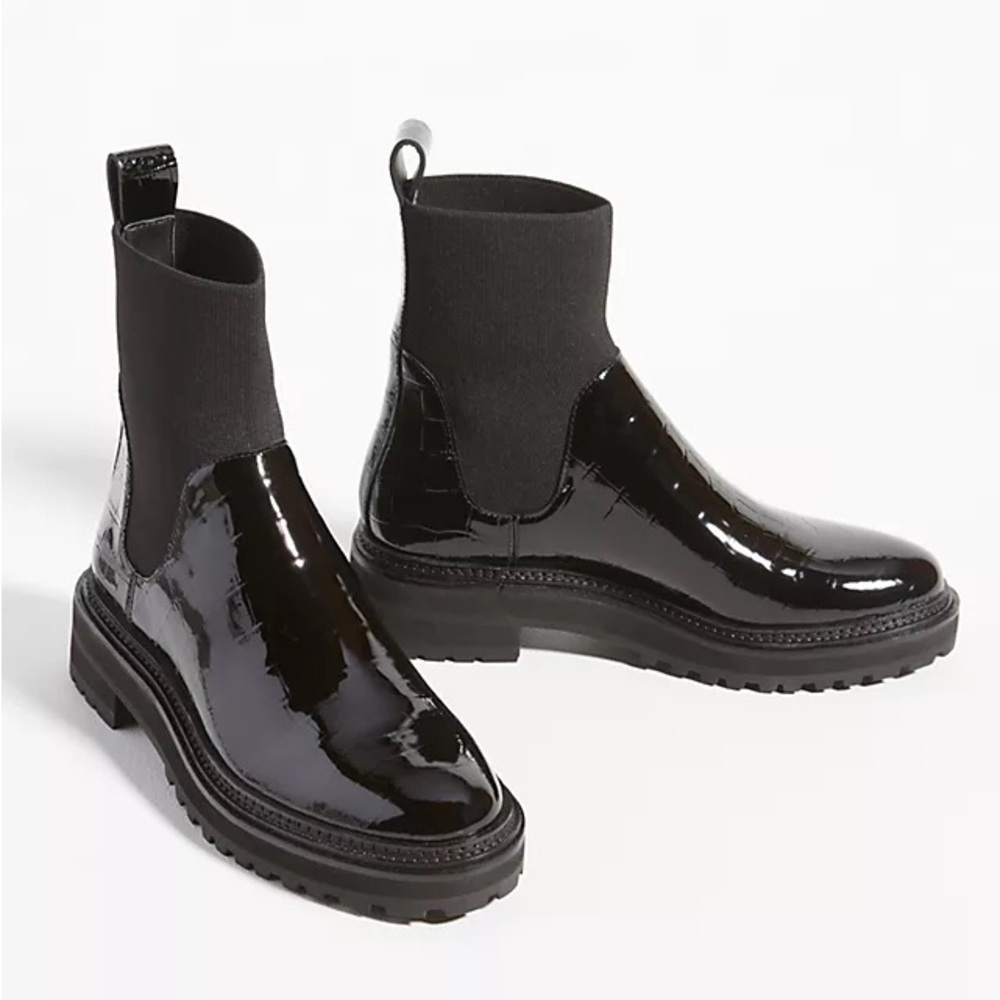 Loeffer Randall Bridget Chelsea Combat Boots, size 8